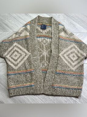 American Eagle Wool Alpaca Cardigan Women's Sz XS-S Sweater Aztec Tribal